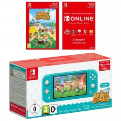 Nintendo Switch Lite (Turquoise) + Animal Crossing: Nouveaux Horizons + Nintendo Switch Online 3 Mois