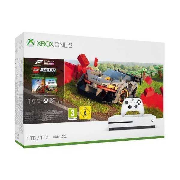 Pack Xbox One S 1 To + Forza Horizon 4 + DLC LEGO Pack Xbox One S 1 To + Forza Horizon 4 + DLC LEGO
