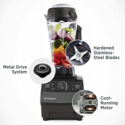 Vitamix 5200 Blender Professional-G rade Contenant autonettoyant de 64 oz, noir